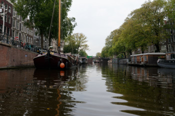Amsterdam, canal et péniches