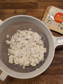 tofu soyeux et roquefort Domaniale Passy