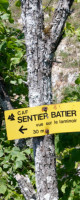 pancarte sentier Batier
