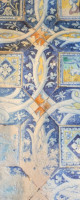 Chenonceaux - carrelage de la salle des gardes